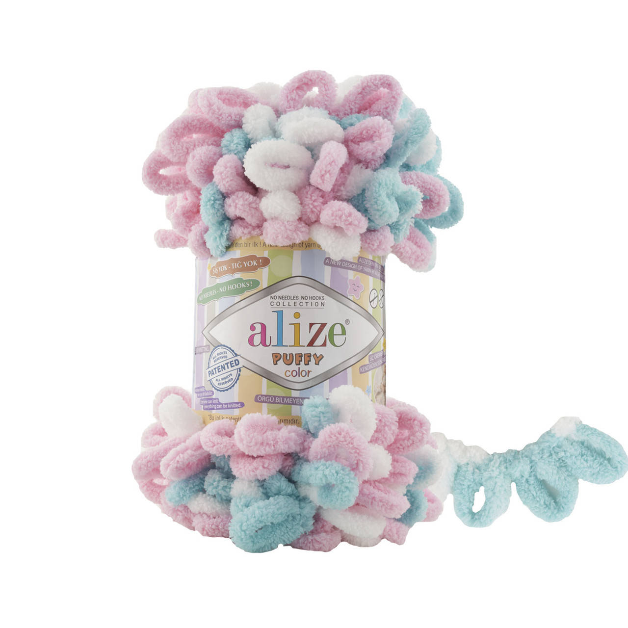 Alize Puffy Color (Ализе Пуффи Колор) № 6377 (Пряжа, нитки для вязания руками), Разные цвета
Alize Puffy Color (Ализе Пуффи Колор) № 6377 (Пряжа, нитки для вязания руками), Разные цвета