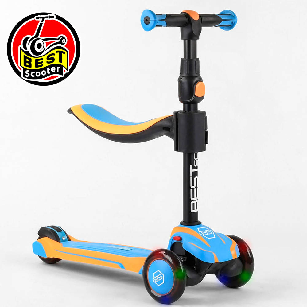 Детский трехколесный самокат с сиденьем 2 в 1 (самокат-беговел) Best Scooter JS-30918 Голубой с оранжевым
Детский трехколесный самокат с сиденьем 2 в 1 (самокат-беговел) Best Scooter JS-30918 Голубой с оранжевым