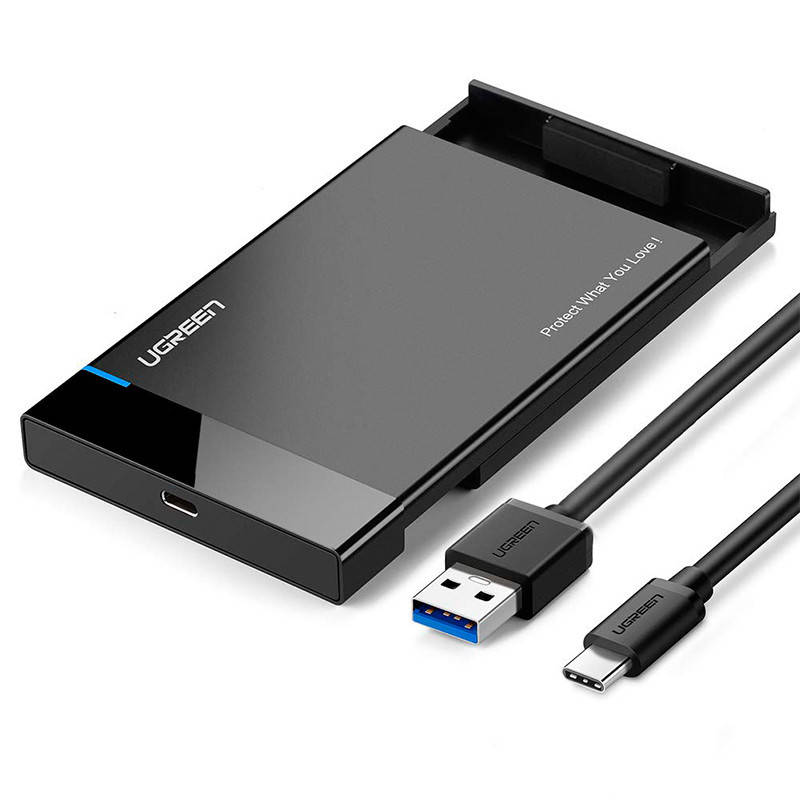 Внешний корпус для жесткого диска Ugreen (HDD/SSD карман) SATA 2.5" Type C к USB 3.1 (Черный)
Внешний корпус для жесткого диска Ugreen (HDD/SSD карман) SATA 2.5" Type C к USB 3.1 (Черный)