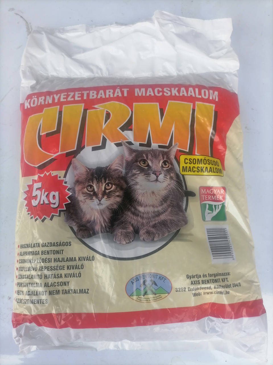 Наполнитель бентонитовый комкуюшийся для кошачьих туалетов 5кг (7л) Cirmi средняя фракция, Венгрия
Наполнитель бентонитовый комкуюшийся для кошачьих туалетов 5кг (7л) Cirmi средняя фракция, Венгрия