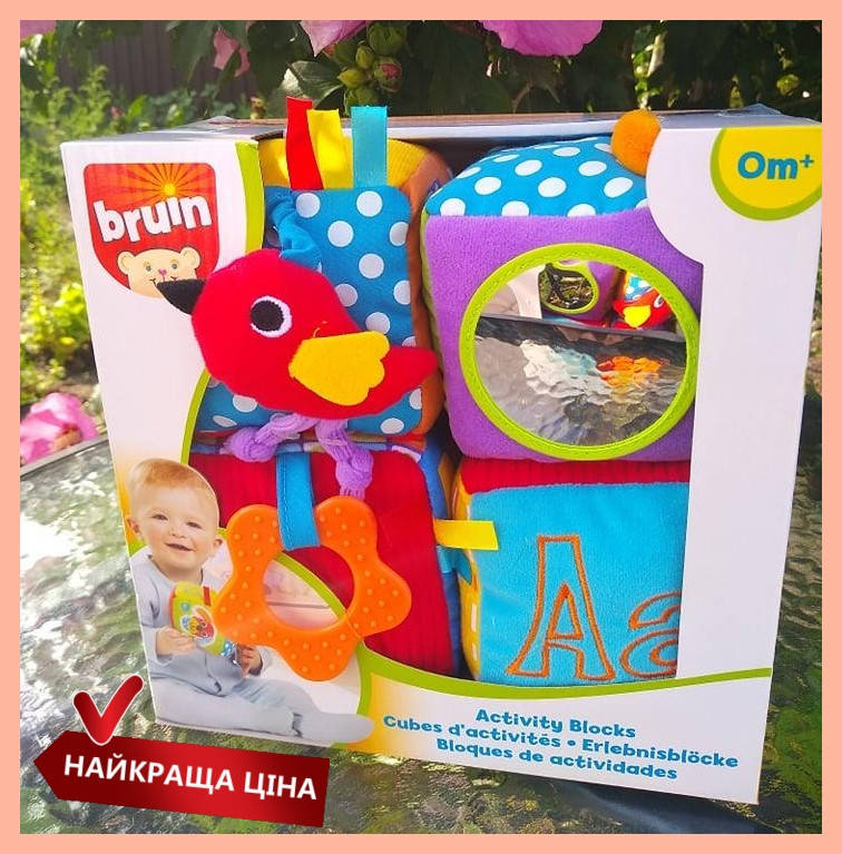 Детские развивающие игровые мягкие кубики фирмы Bruin (Италия), для самых маленьких с животными, буквами
Детские развивающие игровые мягкие кубики фирмы Bruin (Италия), для самых маленьких с животными, буквами