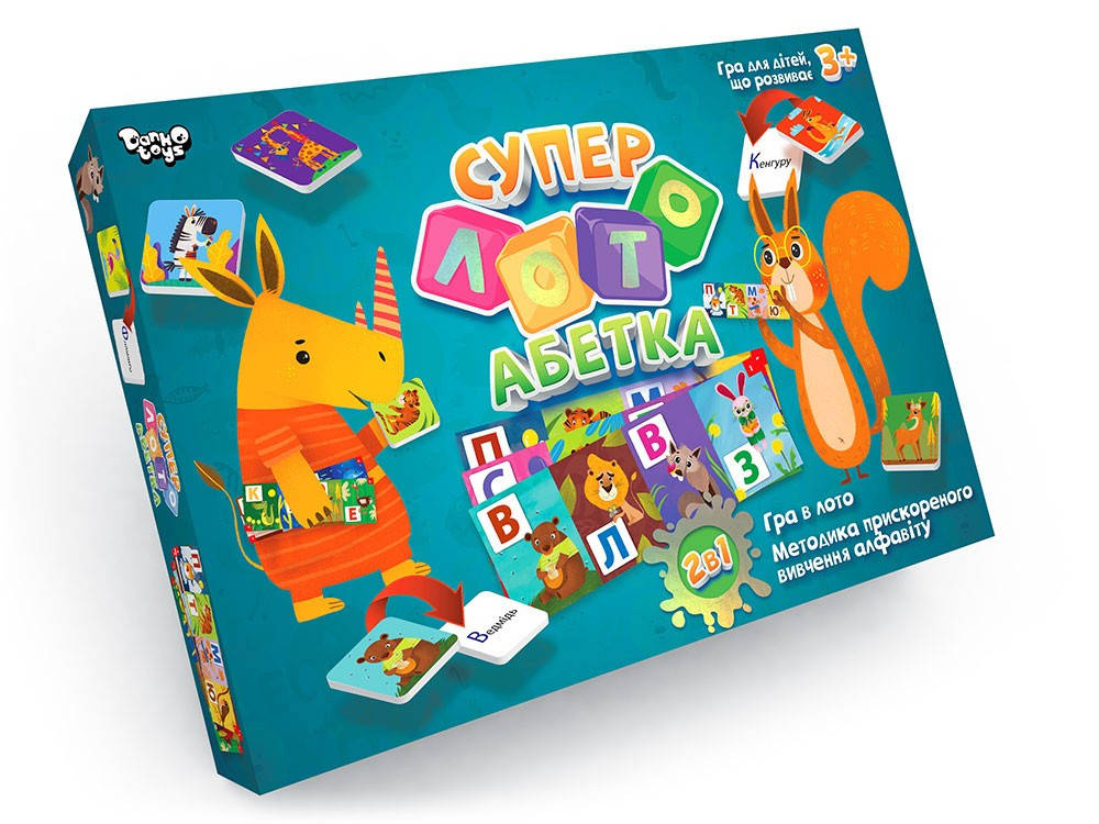 Суперлото Азбука Danko Toys СЛА-01U детская настольная развлекательная игра бинго алфавит
Суперлото Азбука Danko Toys СЛА-01U детская настольная развлекательная игра бинго алфавит