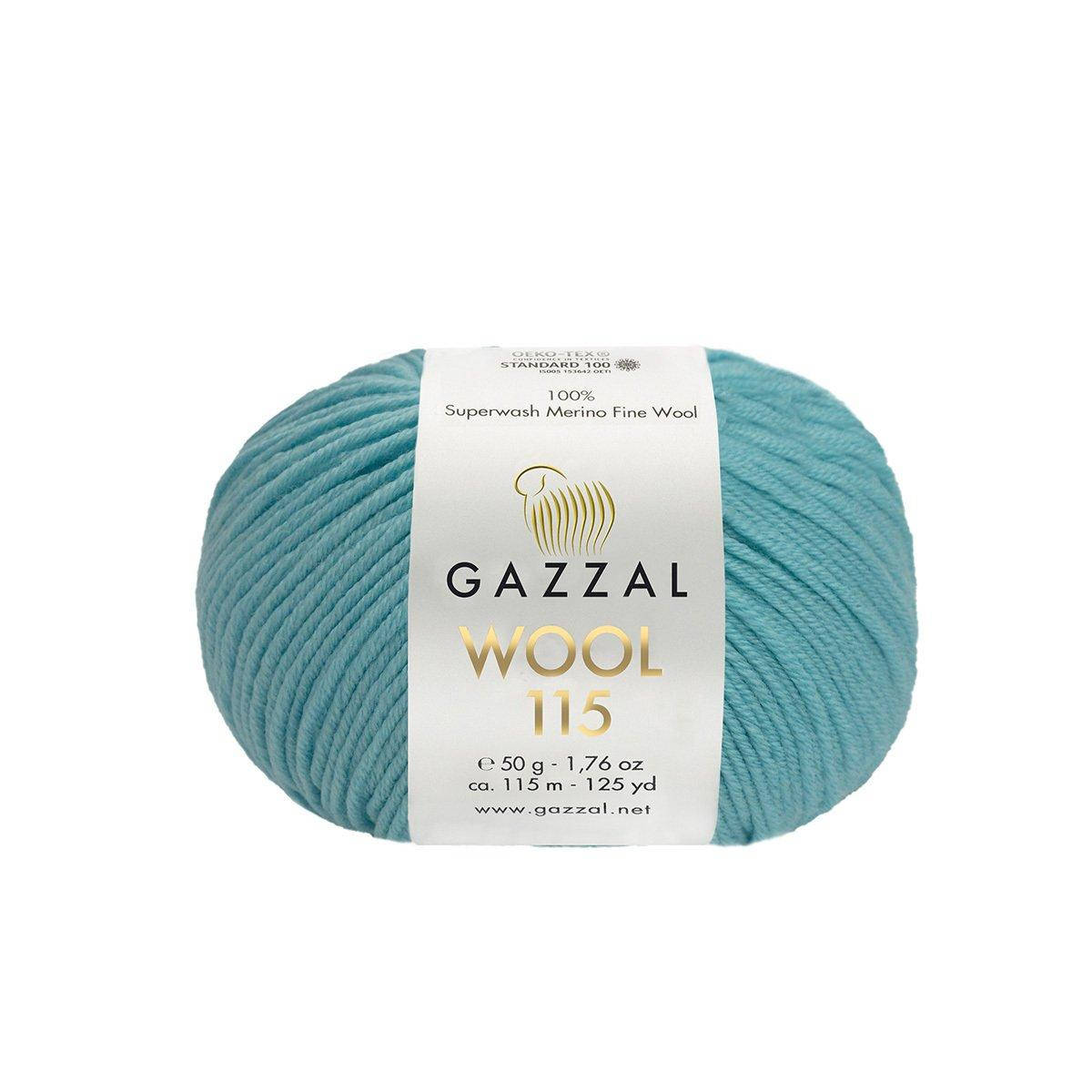 Gazzal Wool 115 (Газзал Вул 115) № 3329 бирюза (Пряжа мериносовая, нитки для вязания), Бирюзовый
Gazzal Wool 115 (Газзал Вул 115) № 3329 бирюза (Пряжа мериносовая, нитки для вязания), Бирюзовый