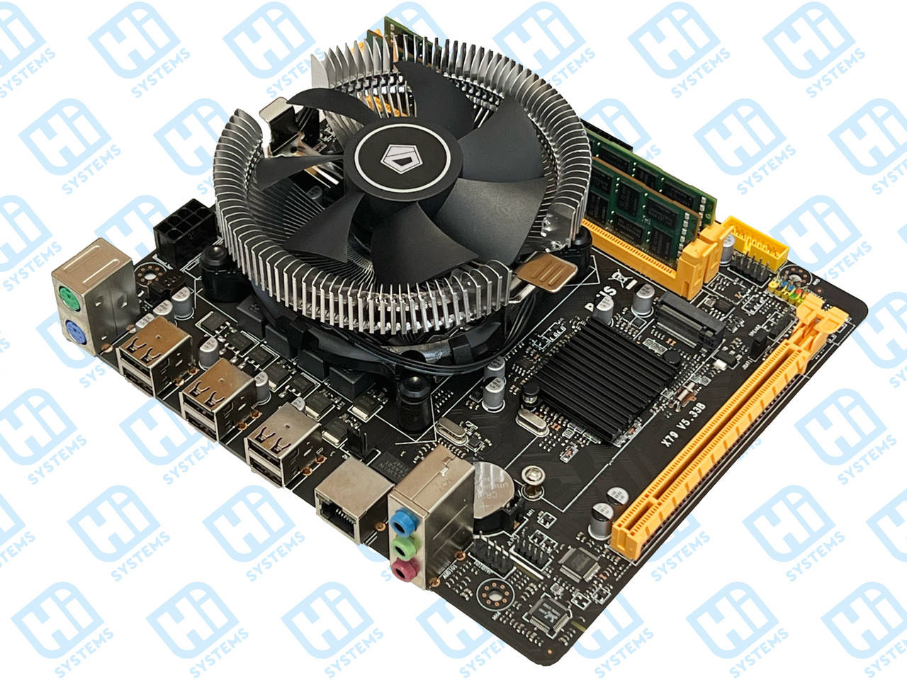 Материнская плата X79-V5.33 + Xeon E5-1410 2.8-3.2 GHz + 16 GB RAM + Кулер, LGA 1356
Материнская плата X79-V5.33 + Xeon E5-1410 2.8-3.2 GHz + 16 GB RAM + Кулер, LGA 1356