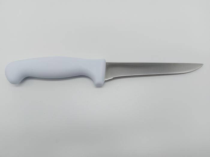Нож кухонный обвалочный филейный с белой ручкой "MASTER" L 28,5 cm лезвие 15 cm Кухонные ножи и подставки
Нож кухонный обвалочный филейный с белой ручкой "MASTER" L 28,5 cm лезвие 15 cm Кухонные ножи и подставки