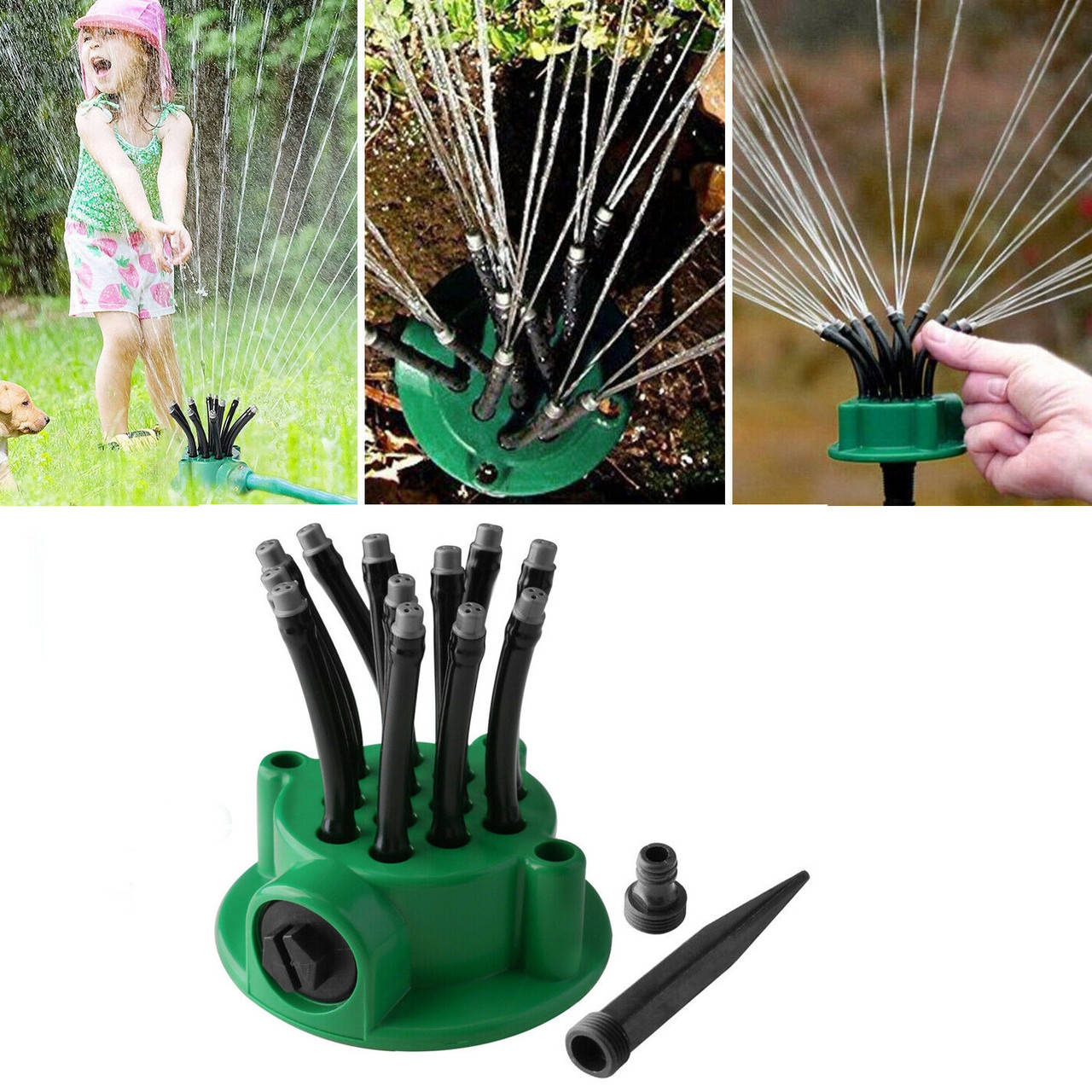 Универсальная система полива сада и огорода360 градусов Multifunctional Water Sprinklers
Универсальная система полива сада и огорода360 градусов Multifunctional Water Sprinklers