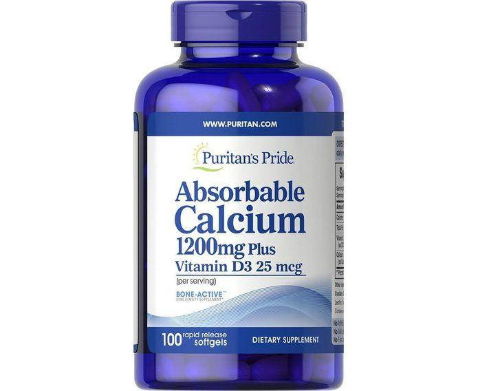 Кальций и витамин Д3, Absorbable Calcium 1200 mg with Vitamin D3 1000 IU, Puritan's Pride,100 капсул
Кальций и витамин Д3, Absorbable Calcium 1200 mg with Vitamin D3 1000 IU, Puritan's Pride,100 капсул
