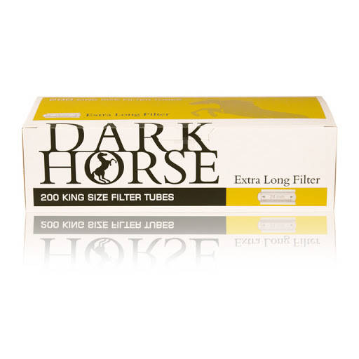 Сигаретные гильзы Dark Horse Extra Long Filter (с 25мм фильтром) в блоках по 200 шт.
Сигаретные гильзы Dark Horse Extra Long Filter (с 25мм фильтром) в блоках по 200 шт.
