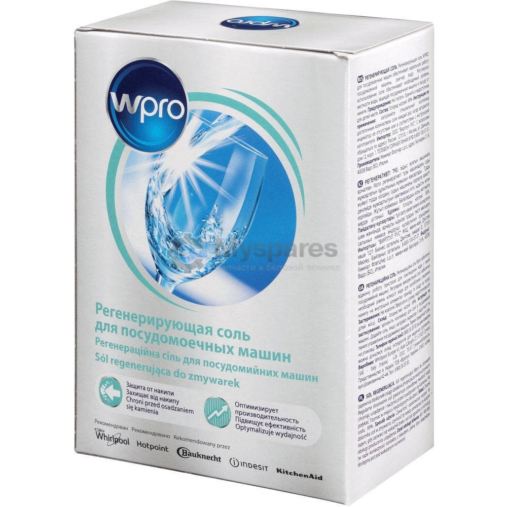 Соль Wpro регенерации для ПММ, 1 кг (Меняет 484000008678, C00384865) (C00470727) 484000008588
Соль Wpro регенерации для ПММ, 1 кг (Меняет 484000008678, C00384865) (C00470727) 484000008588