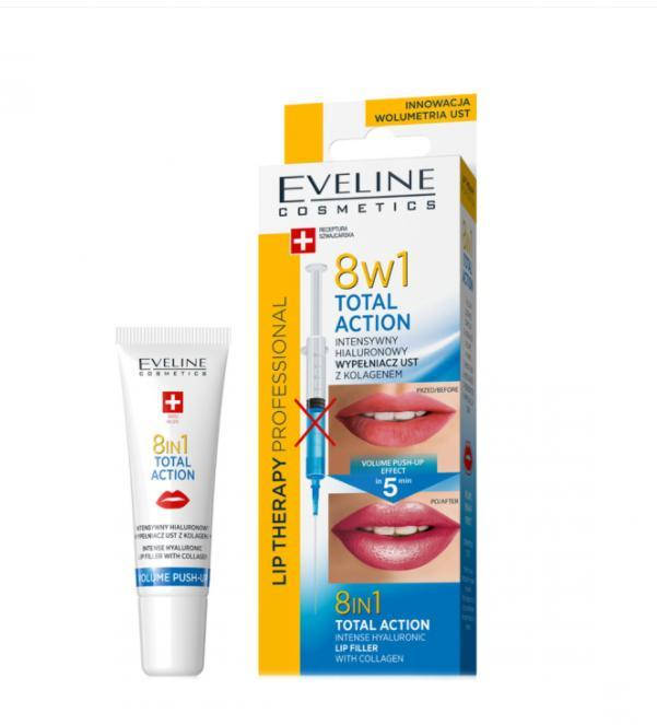 Филлер гиалуроновый с коллагеном для губ Total Action 8в1 Eveline Cosmetics Lip Therapy Professional, Эвелин
Филлер гиалуроновый с коллагеном для губ Total Action 8в1 Eveline Cosmetics Lip Therapy Professional, Эвелин