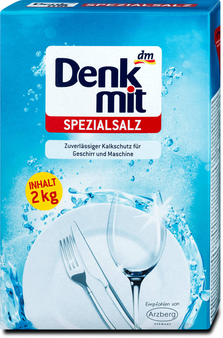 Соль для посудомоечных машин Denk Mit Spezial Salz (2 kg) 
Соль для посудомоечных машин Denk Mit Spezial Salz (2 kg)