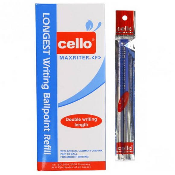 Стержень для канцелярских шариковых ручек масляный "Cello" серии "MAXRITER" CL727, синий
Стержень для канцелярских шариковых ручек масляный "Cello" серии "MAXRITER" CL727, синий