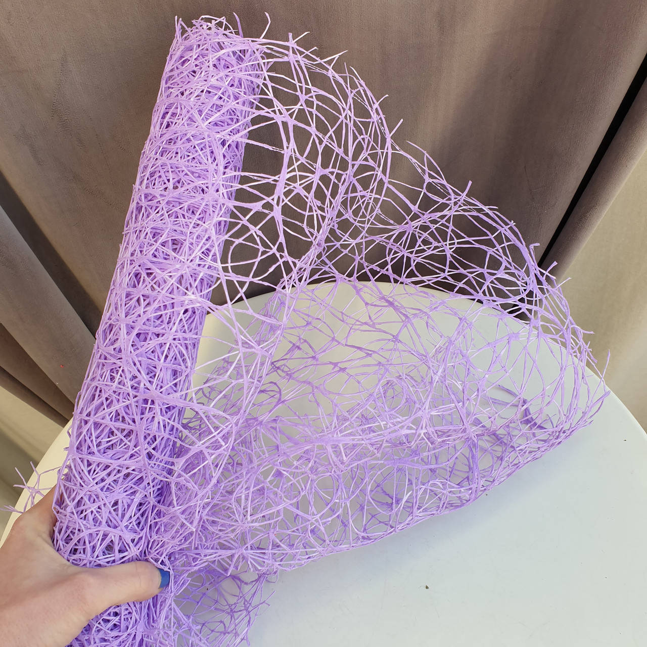 Упаковка для цветов. Сетка лавандовая
Упаковка для цветов. Сетка лавандовая