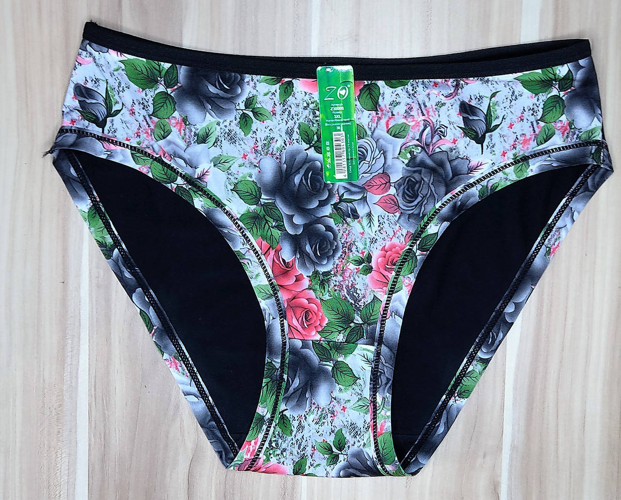Трусы женские. Бамбук."Bamboo with rose print". Упаковка 6 шт. Один размер. 3XL -30 см полуобхват по талии;, Черный., Разные цвета
Трусы женские. Бамбук."Bamboo with rose print". Упаковка 6 шт. Один размер. 3XL -30 см полуобхват по талии;, Черный., Разные цвета