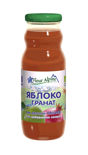 Сок органик яблоко-гранат Флёр Альпин, 200мл
Сок органик яблоко-гранат Флёр Альпин, 200мл