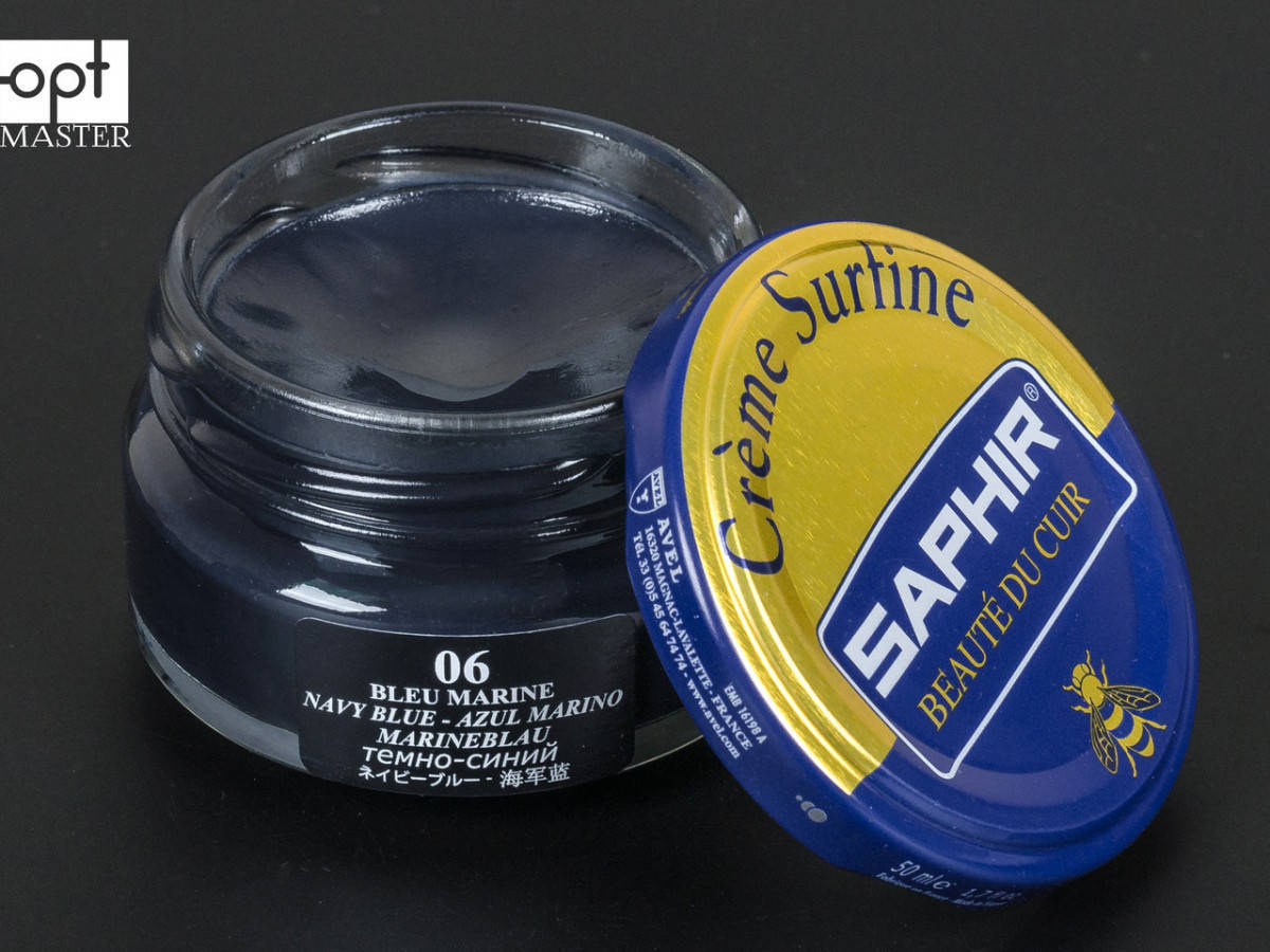 Увлажняющий крем для обуви Saphir Creme Surfine, цв. темно-синий (06), 50 мл (0032)
Увлажняющий крем для обуви Saphir Creme Surfine, цв. темно-синий (06), 50 мл (0032)