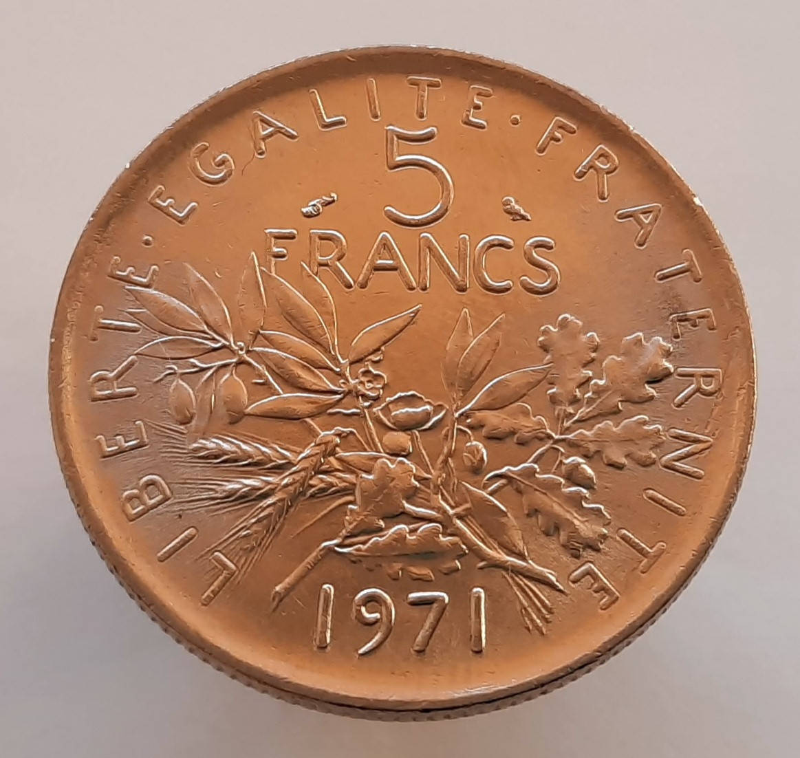 Франция 5 франков 1971