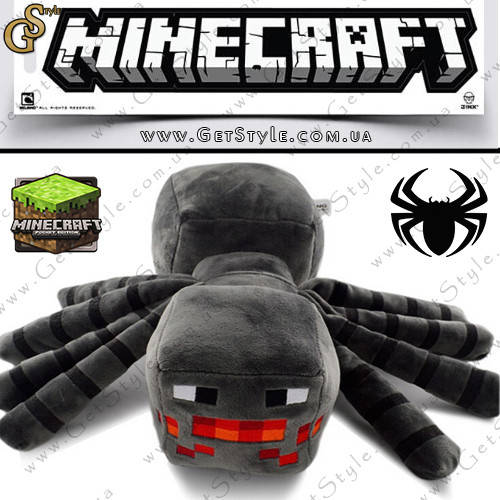 Игрушка Пещерный паук из Minecraft Cave Spider 35 см, Темно-серый 
Игрушка Пещерный паук из Minecraft Cave Spider 35 см, Темно-серый