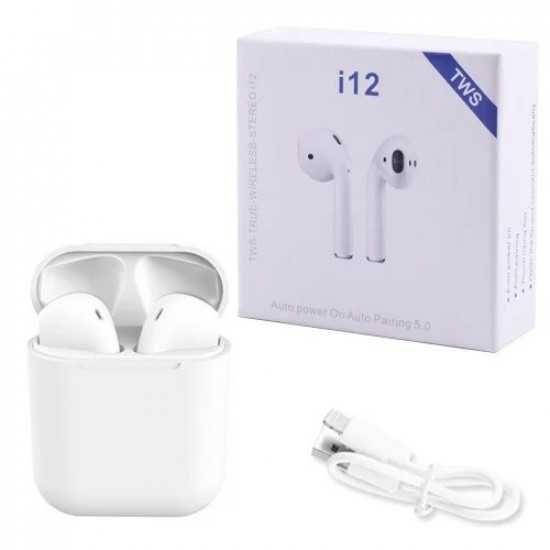 Беспроводные Bluetooth блютуз наушники i12 TWS топ беспроводных наушников White earpods wireless earbuds, Белый
Беспроводные Bluetooth блютуз наушники i12 TWS топ беспроводных наушников White earpods wireless earbuds, Белый