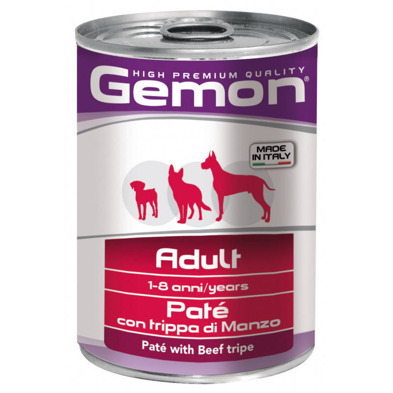 Влажный корм Gemon Dog Adult паштет с говяжим рубцом для собак всех пород 400 гр
Влажный корм Gemon Dog Adult паштет с говяжим рубцом для собак всех пород 400 гр