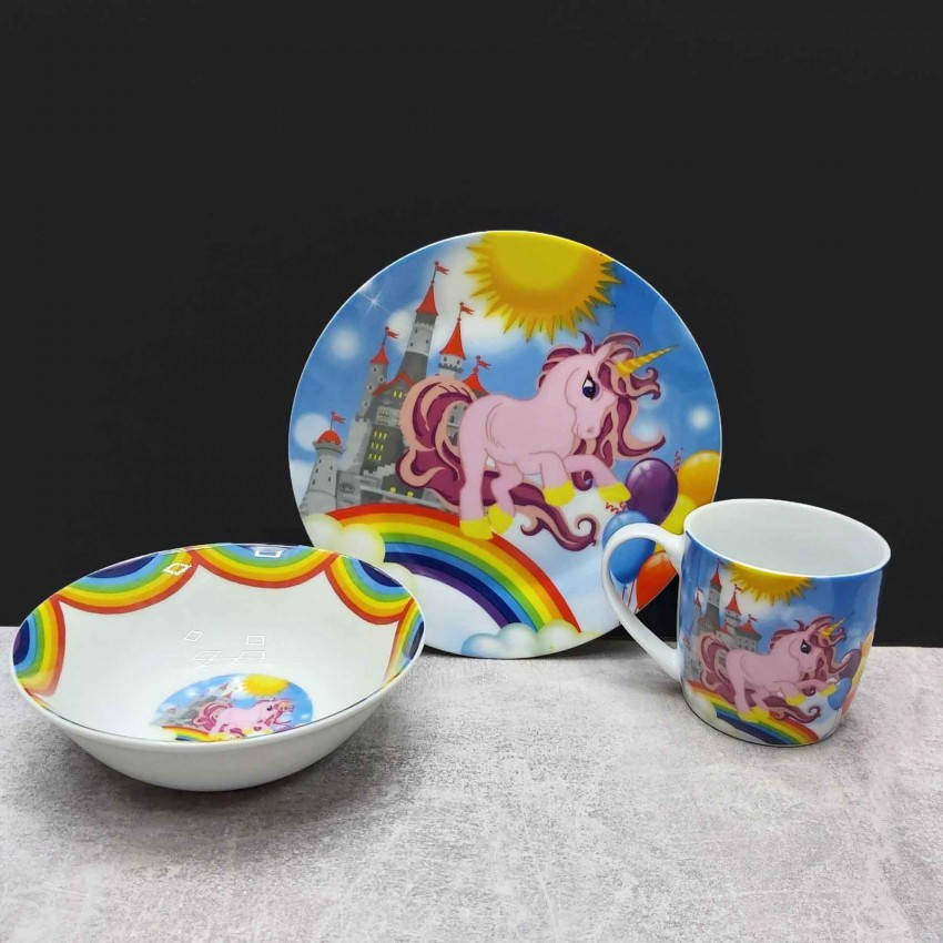 Набор детской посуды Единорог 3 предмета Керамика S&T-5141, Белый
Набор детской посуды Единорог 3 предмета Керамика S&T-5141, Белый