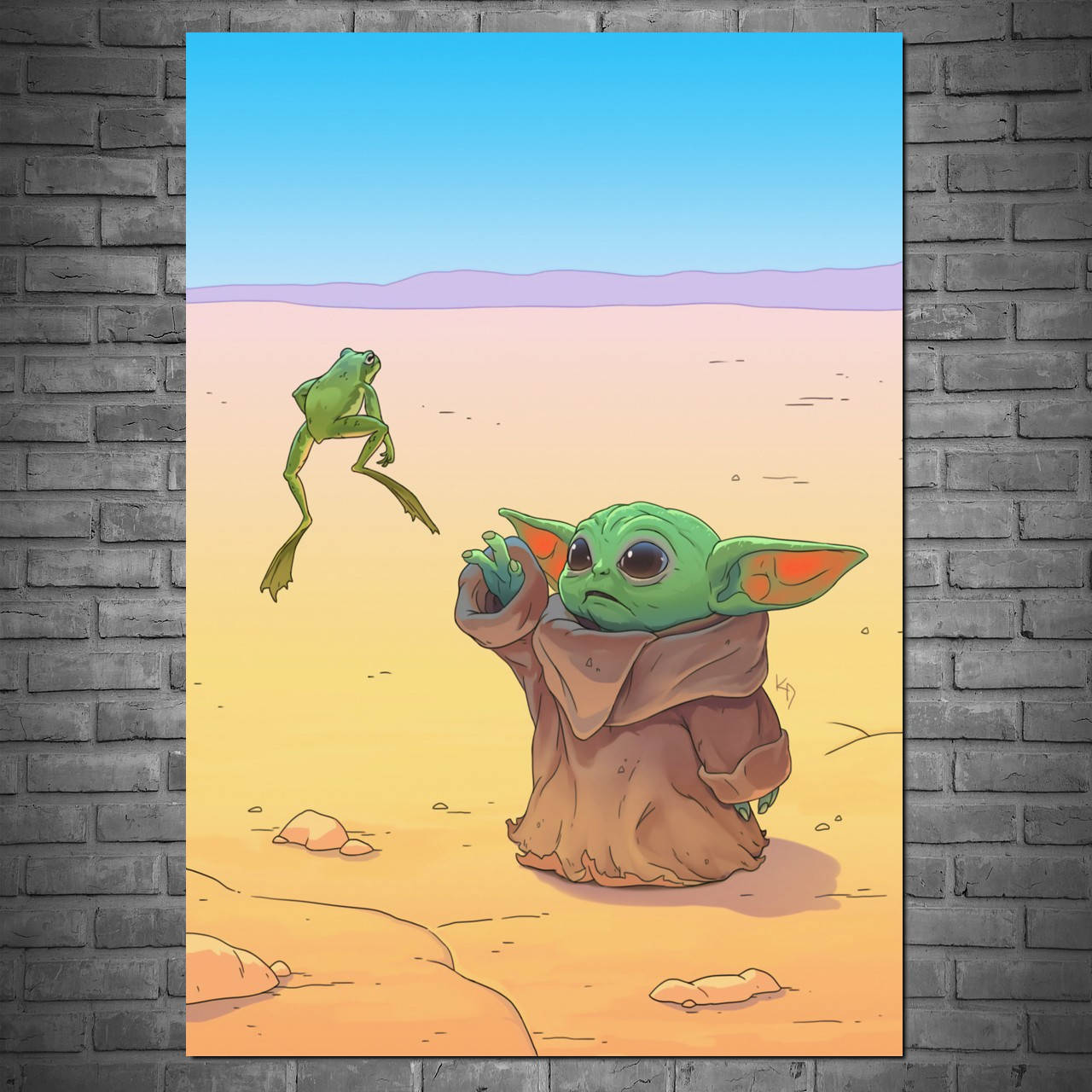Плакат "Малыш Йода и лягушка, Грогу, Мандалорец, Baby Yoda, Mandalorian" (артикул 3961) 42, Полуглянец, 30
Плакат "Малыш Йода и лягушка, Грогу, Мандалорец, Baby Yoda, Mandalorian" (артикул 3961) 42, Полуглянец, 30