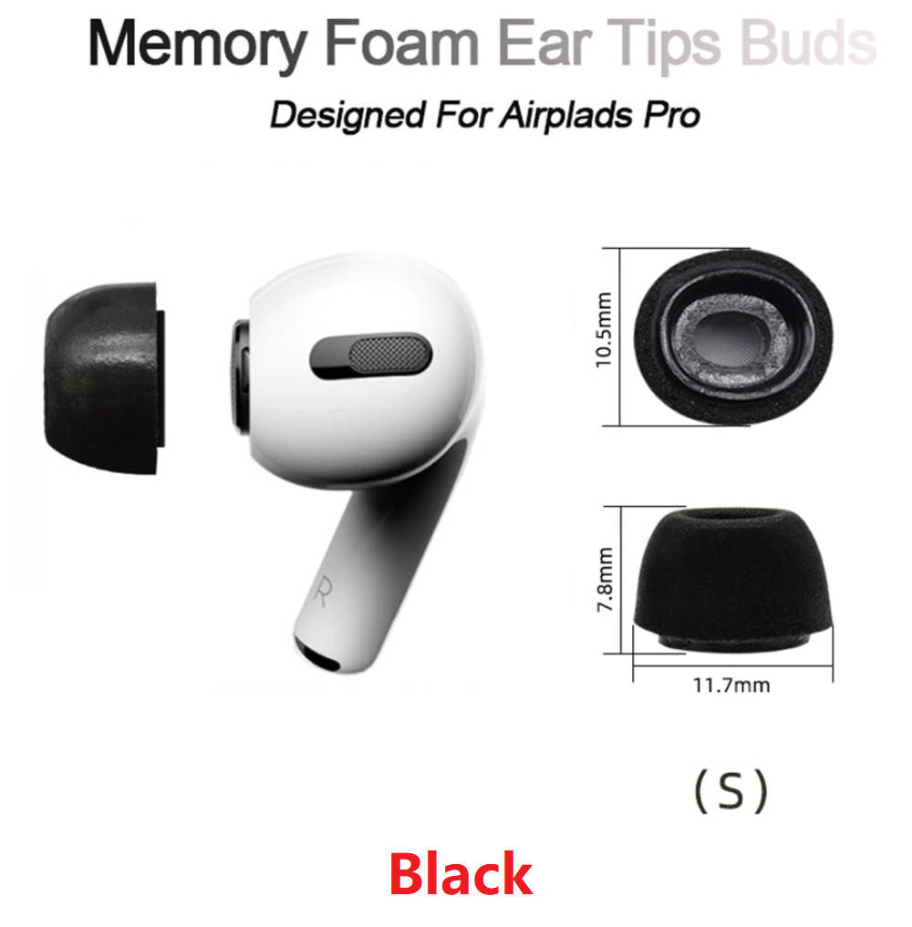 Пенные вакуумные амбушюры с эффектом памяти Apple AirPods Pro MWP22 TWS Pro Размер S маленькие Цвет Черный
Пенные вакуумные амбушюры с эффектом памяти Apple AirPods Pro MWP22 TWS Pro Размер S маленькие Цвет Черный