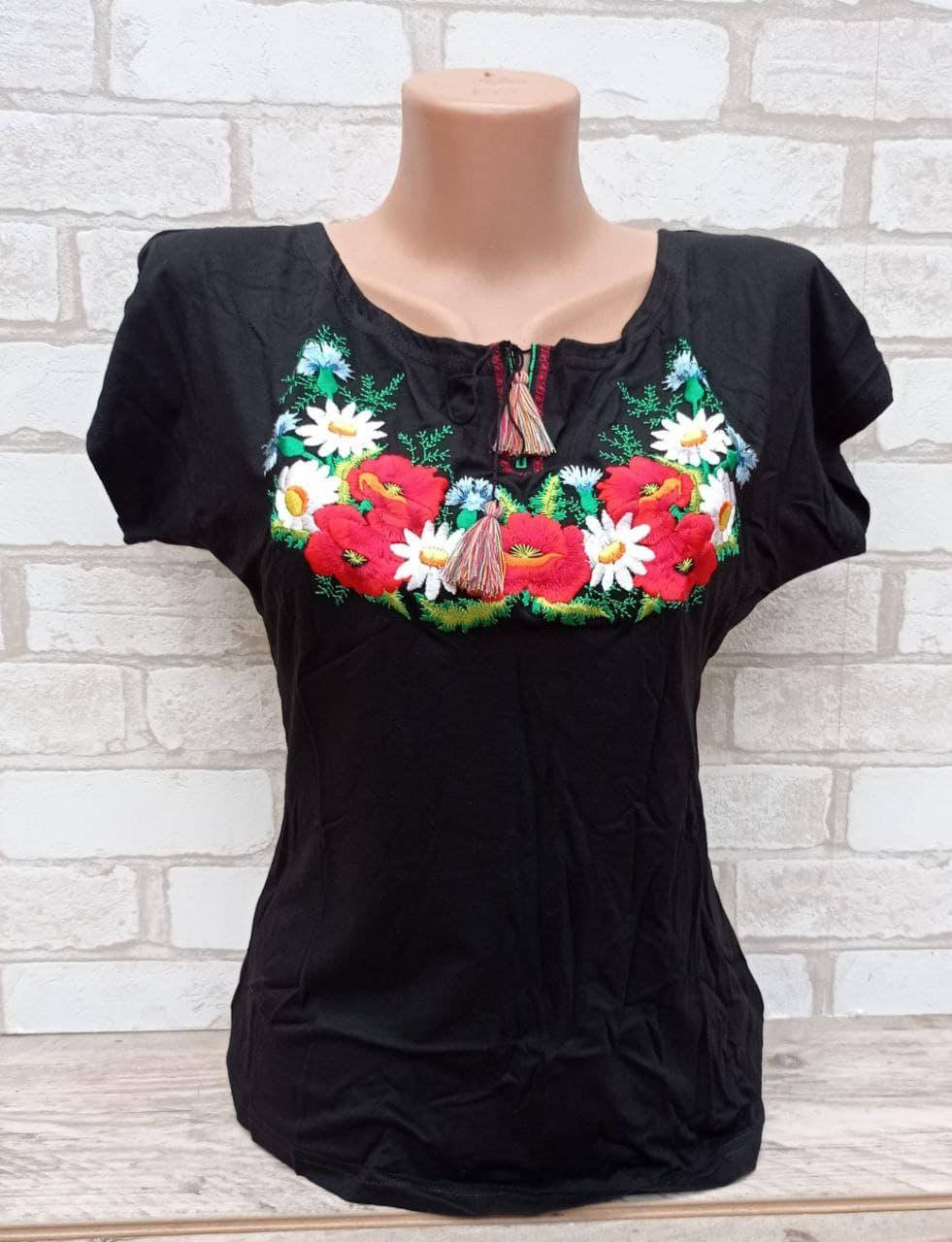 Вышиванка-футболка женская 40-44 р-р 150 грн, Черный
Вышиванка-футболка женская 40-44 р-р 150 грн, Черный