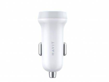 Автомобильное зарядное устройство HAVIT HV-CC2008 2USB White
Автомобильное зарядное устройство HAVIT HV-CC2008 2USB White