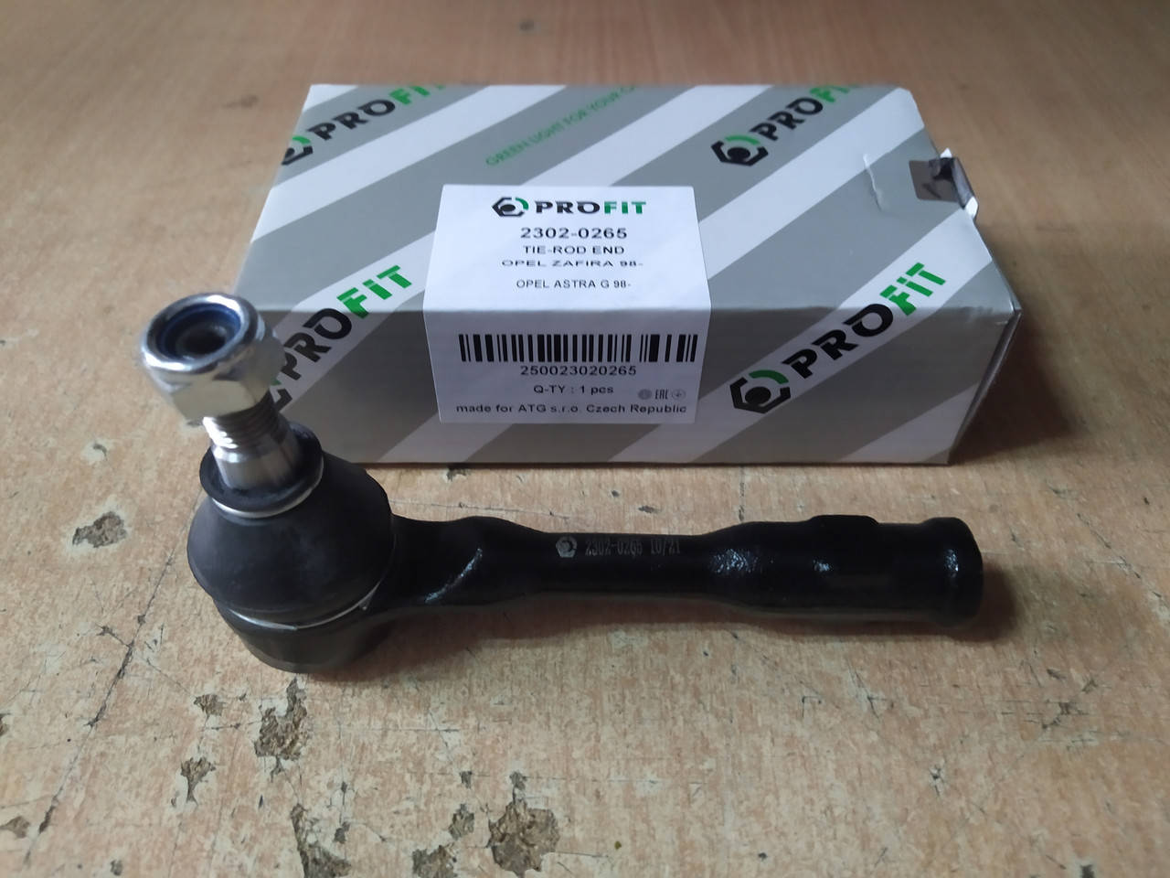 Наконечник рулевой тяги на Opel Astra G 1998-2009, Opel Zafira A 1999-2005; "PROFIT" 2302-0265 - Чехия
Наконечник рулевой тяги на Opel Astra G 1998-2009, Opel Zafira A 1999-2005; "PROFIT" 2302-0265 - Чехия