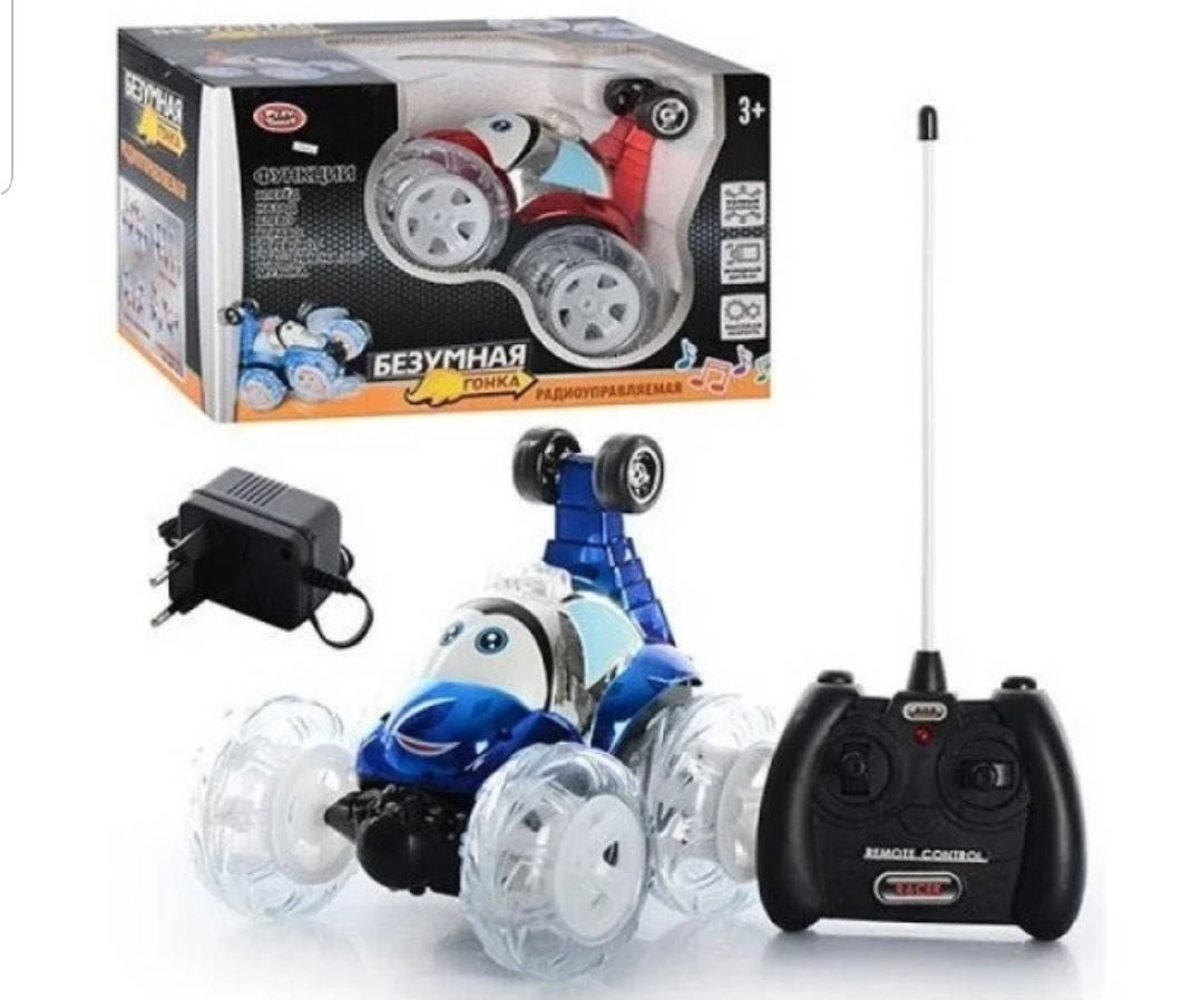 Трюковая машинка - перевертыш "Безумная Гонка" на радиоуправлении молния Маквин Машинка полиция с музыкой 
Трюковая машинка - перевертыш "Безумная Гонка" на радиоуправлении молния Маквин Машинка полиция с музыкой