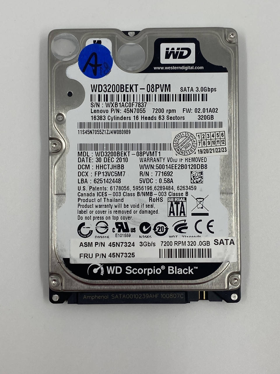 Жесткий диск Western Digital Scorpio Black WD3200BEKT 320Gb 7200 об/мин 3G Sata 2.5 (WD320BEKT-08PVM) Б/У
Жесткий диск Western Digital Scorpio Black WD3200BEKT 320Gb 7200 об/мин 3G Sata 2.5 (WD320BEKT-08PVM) Б/У