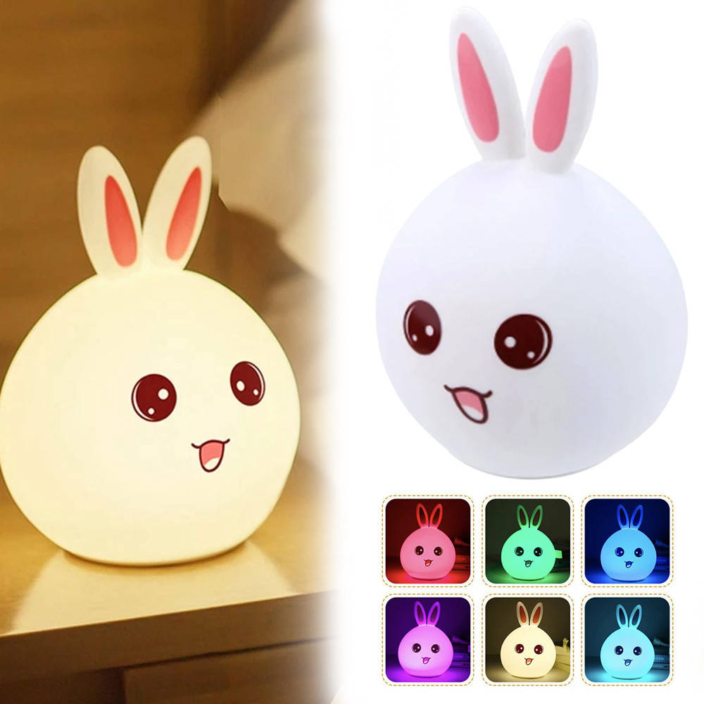 Детский ночник 7 режимов LED подсветки Rabbit Soft Touch / Силиконовый настольный светильник Зайка, Белый
Детский ночник 7 режимов LED подсветки Rabbit Soft Touch / Силиконовый настольный светильник Зайка, Белый