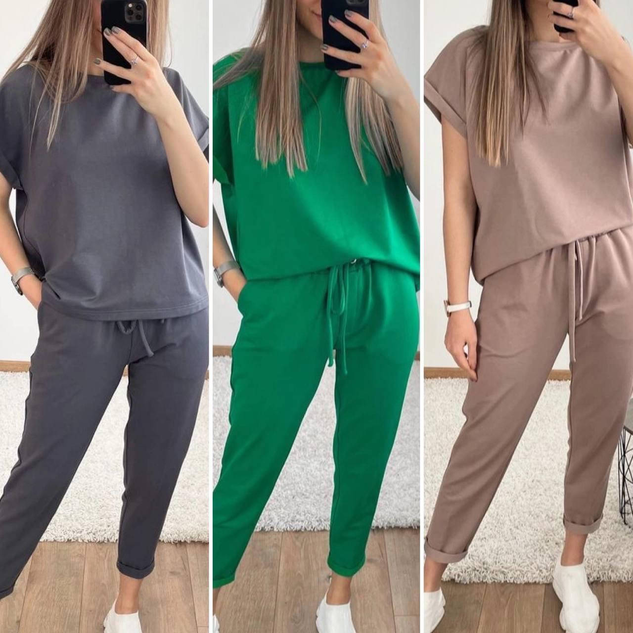 Спортивный костюм женский Двунить (42-52)(5цв) "ALINA" недорого от прямого поставщика, Разные цвета 
Спортивный костюм женский Двунить (42-52)(5цв) "ALINA" недорого от прямого поставщика, Разные цвета