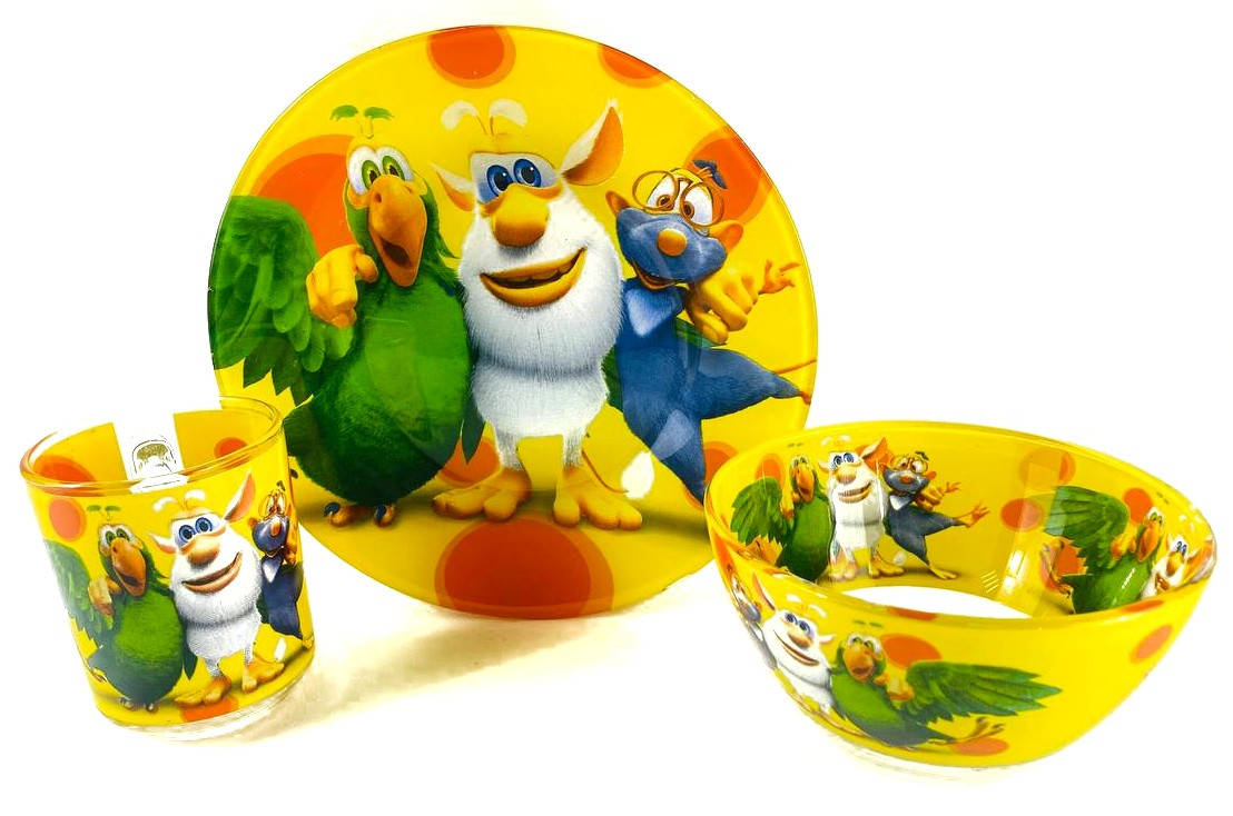 Набор детской стеклянной посуды Буба (Booba) 3 предмета
Набор детской стеклянной посуды Буба (Booba) 3 предмета