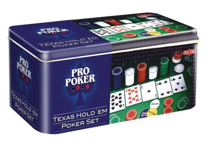 Настольная игра Tactic Покерный набор Pro-Poker на 200 фишек без номинала + сукно (жестяная коробка) (03095)
Настольная игра Tactic Покерный набор Pro-Poker на 200 фишек без номинала + сукно (жестяная коробка) (03095)