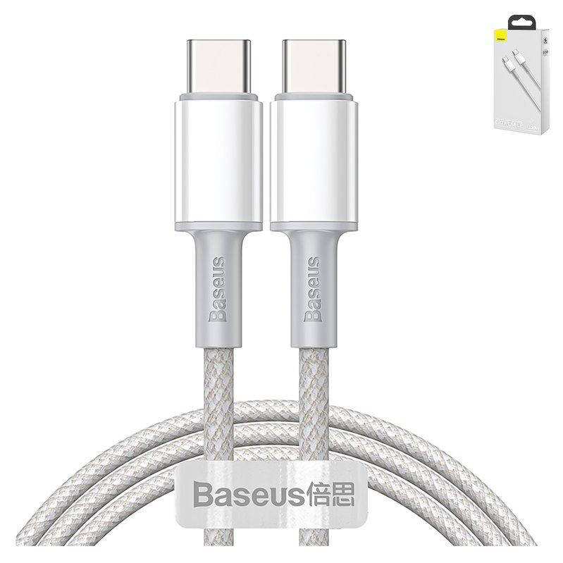 USB дата-кабель Baseus High Density Braided, USB тип-C, 100 см, в нейлоновому обплетенні, USB тип-C до USB
USB дата-кабель Baseus High Density Braided, USB тип-C, 100 см, в нейлоновому обплетенні, USB тип-C до USB