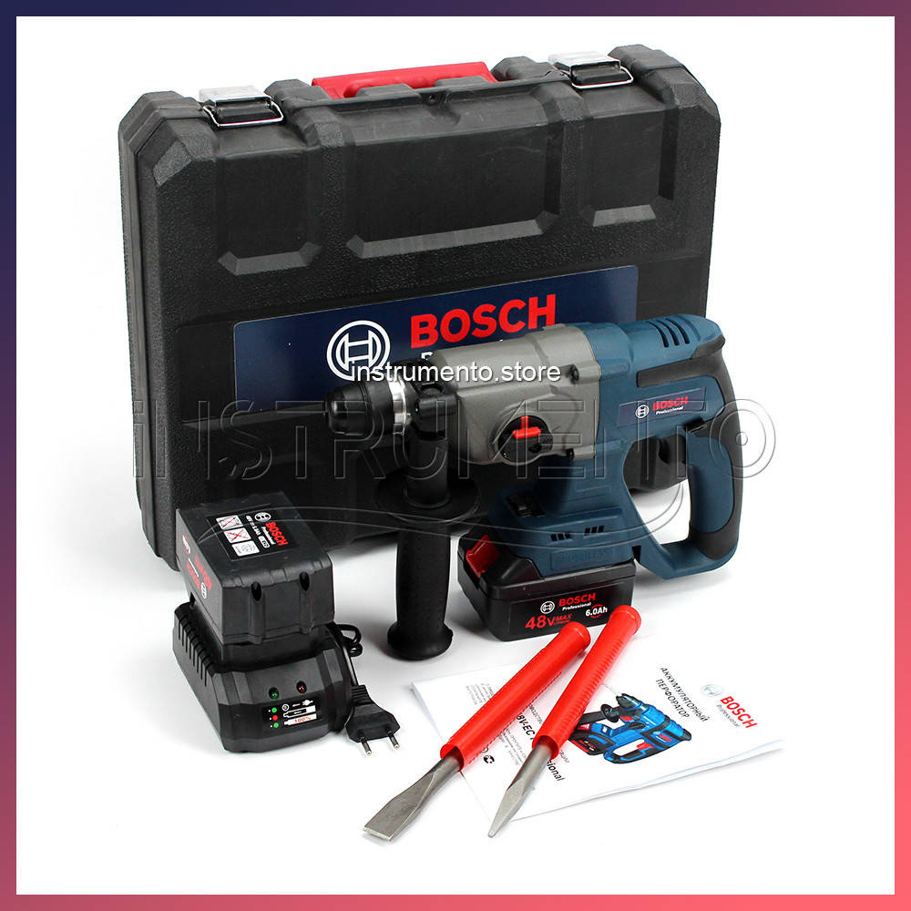Аккумуляторный перфоратор BOSCH GBH 48V-EC Professional (48V, 6 AH) Профессиональный перфоратор Бош
Аккумуляторный перфоратор BOSCH GBH 48V-EC Professional (48V, 6 AH) Профессиональный перфоратор Бош