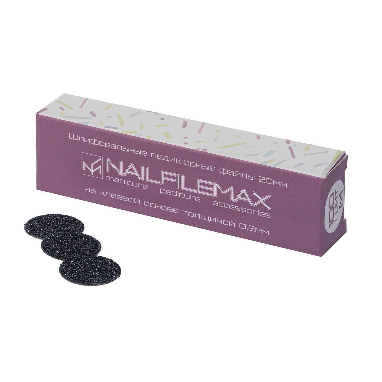 Змінні файли Nail File Max для педикюрного диску, розмір M, діаметр 20мм, 100 шт./уп., 100 грит
Змінні файли Nail File Max для педикюрного диску, розмір M, діаметр 20мм, 100 шт./уп., 100 грит