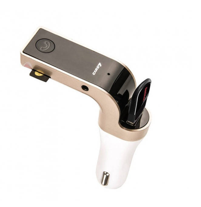 FM Модулятор Трансмиттер для авто с Bluetooth MP3 AUX передатчик Clefers G7 Золотистый (008013)
FM Модулятор Трансмиттер для авто с Bluetooth MP3 AUX передатчик Clefers G7 Золотистый (008013)
