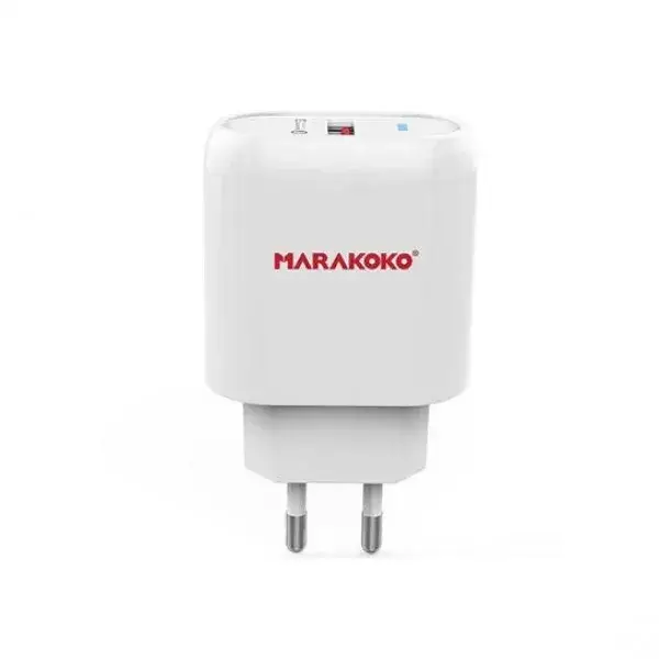 Адаптер питания для телефона Marakoko MA15 White (Fast Wall Charger Single USB Port QC3.0 ), Белый
Адаптер питания для телефона Marakoko MA15 White (Fast Wall Charger Single USB Port QC3.0 ), Белый