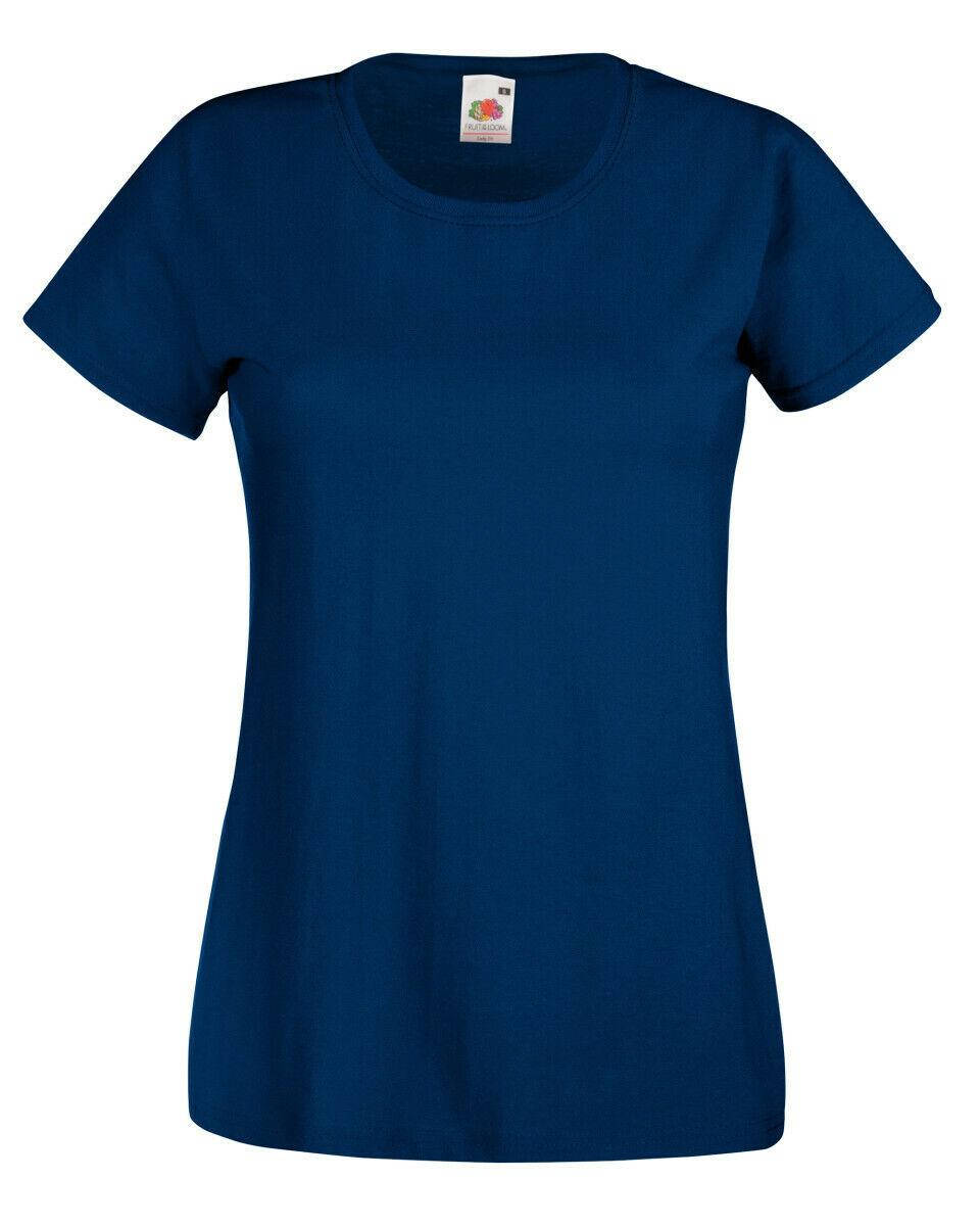 Женская футболка Fruit of the loom Valueweght Ladies 100% хлопок приталенная однотонная Темно-синий, L
Женская футболка Fruit of the loom Valueweght Ladies 100% хлопок приталенная однотонная Темно-синий, L