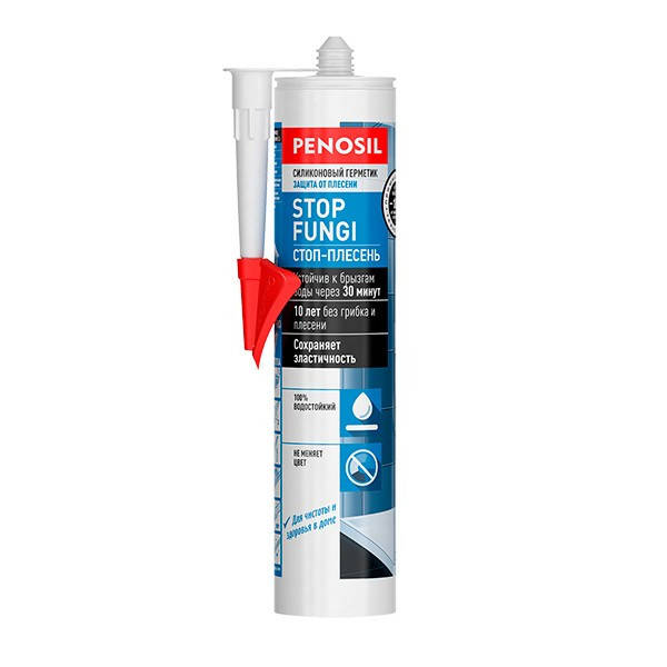 Силиконовый герметик PENOSIL , СТОП-ПЛЕСЕНЬ STOP FUNGI Silicone Sealant белый и прозрачный 280ml
Силиконовый герметик PENOSIL , СТОП-ПЛЕСЕНЬ STOP FUNGI Silicone Sealant белый и прозрачный 280ml
