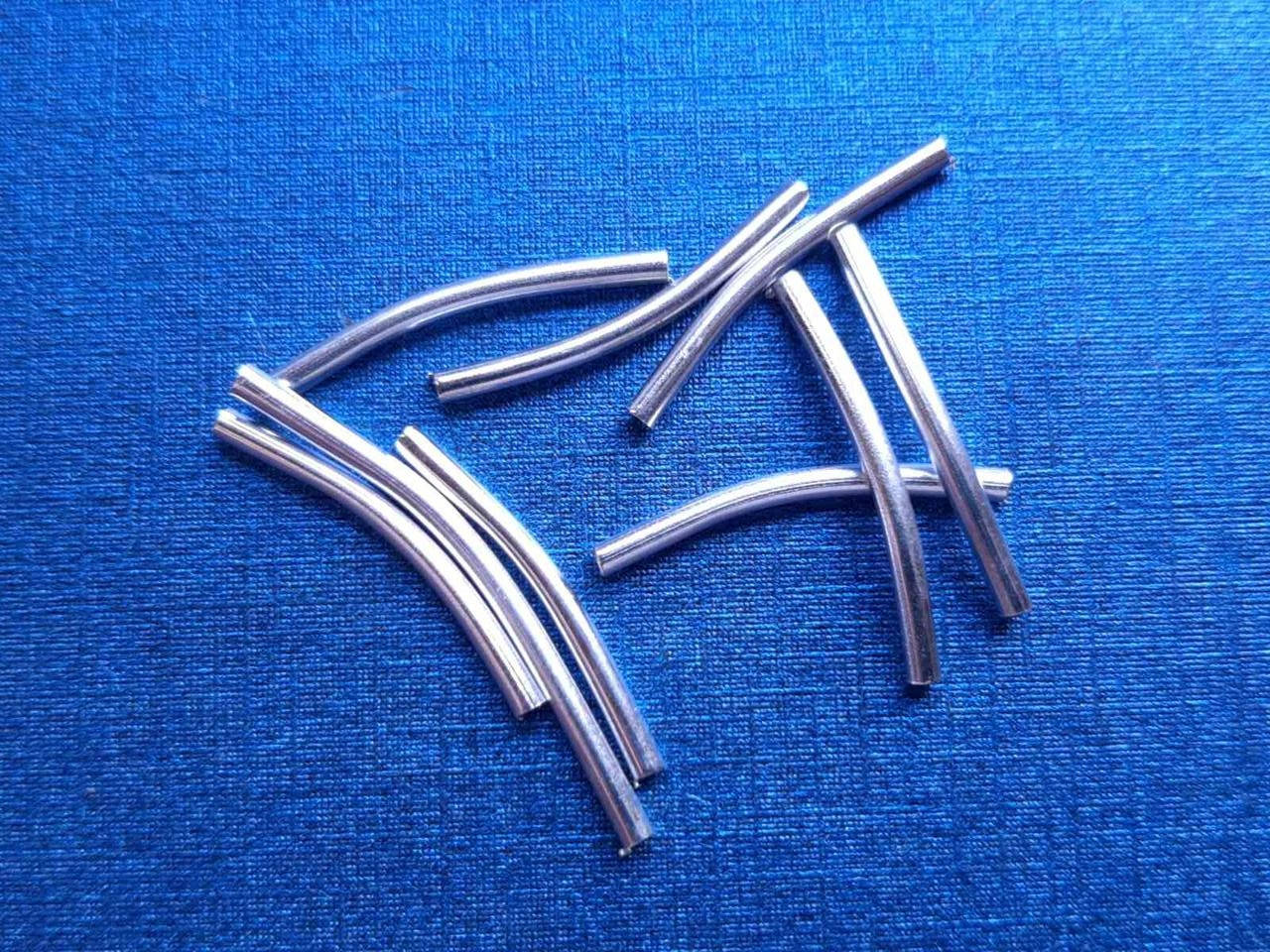 Трубочки для бижутерии 24 мм 100 шт светлое серебро, Серебристый
Трубочки для бижутерии 24 мм 100 шт светлое серебро, Серебристый