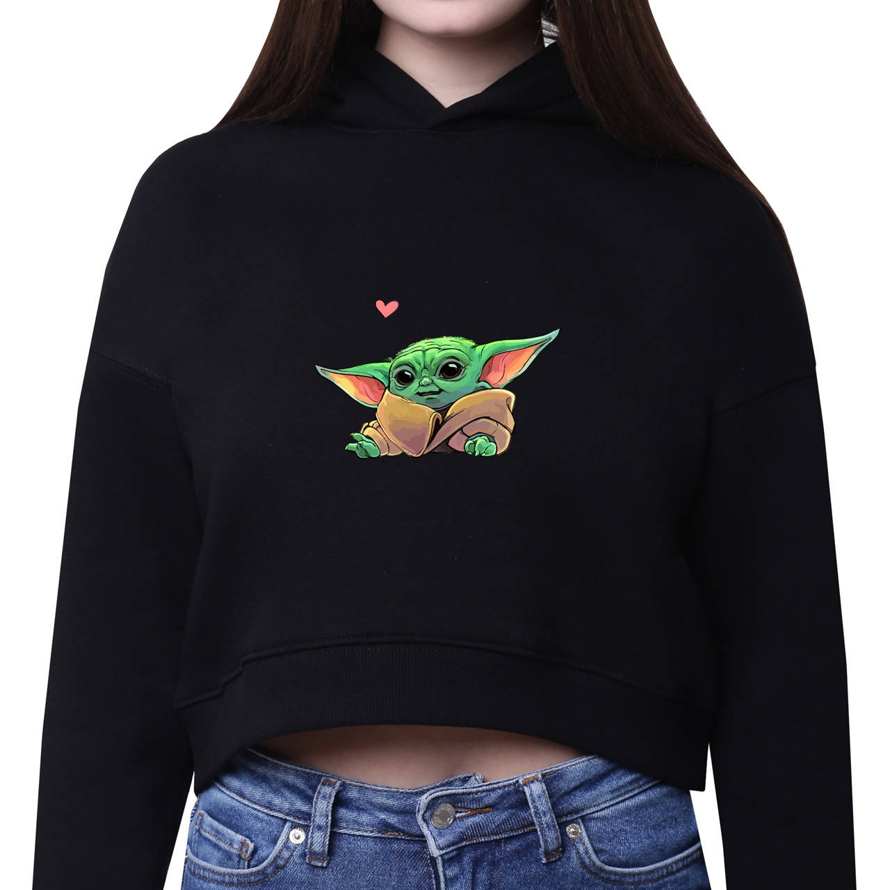 Кроп-топ женский з капюшоном Грогу Бейби Йода (Grogu Baby Yoda The Mandalorian) (35961-3522) M, Черный
Кроп-топ женский з капюшоном Грогу Бейби Йода (Grogu Baby Yoda The Mandalorian) (35961-3522) M, Черный