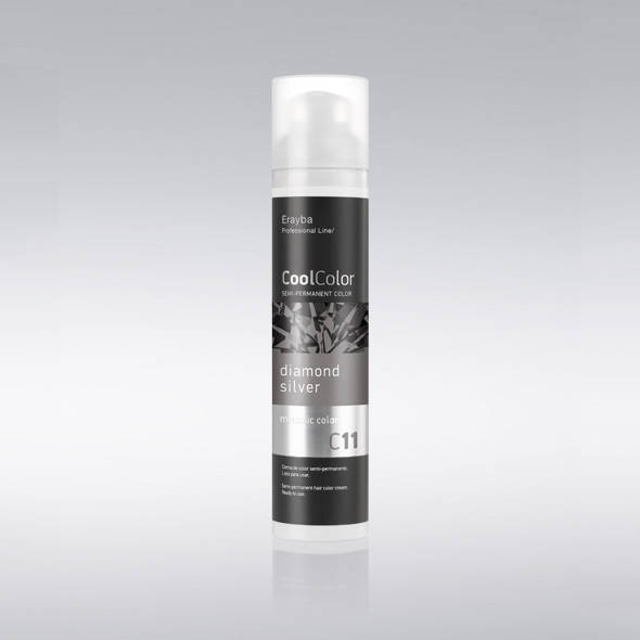 ERAYBA Cool Color Semi-permanent Hair Color Cream Полуперманентная крем-краска для волос 100 мл C11 diamond silver metallic color - СЕРЕБРЯНЫЙ
ERAYBA Cool Color Semi-permanent Hair Color Cream Полуперманентная крем-краска для волос 100 мл C11 diamond silver metallic color - СЕРЕБРЯНЫЙ