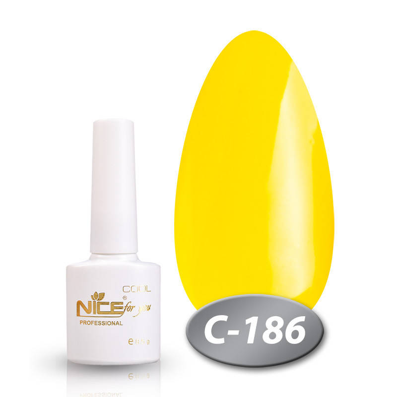 Гель-лак Nice for you Cool C-186 канареечный 8,5 мл
Гель-лак Nice for you Cool C-186 канареечный 8,5 мл
