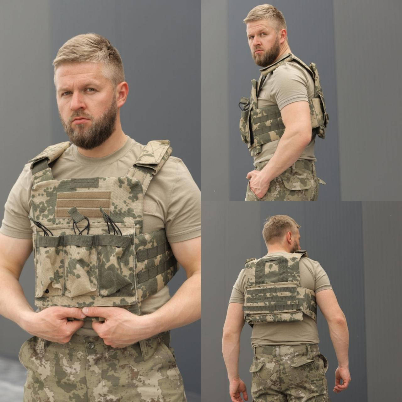 Плитоноска Чохол бронежилета Plate Carrier (Cordura 1000D камуфляж армії Туреччини) turkish camo arid-1
Плитоноска Чохол бронежилета Plate Carrier (Cordura 1000D камуфляж армії Туреччини) turkish camo arid-1