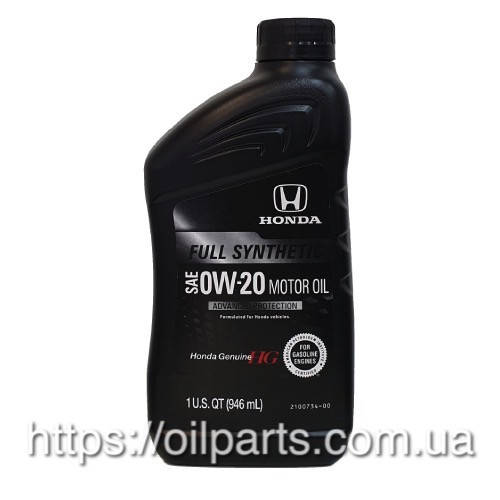 Масло HONDA 0W-20 FULL SYNTHETIC, SP/GF-6, 1qt. 
Масло HONDA 0W-20 FULL SYNTHETIC, SP/GF-6, 1qt.