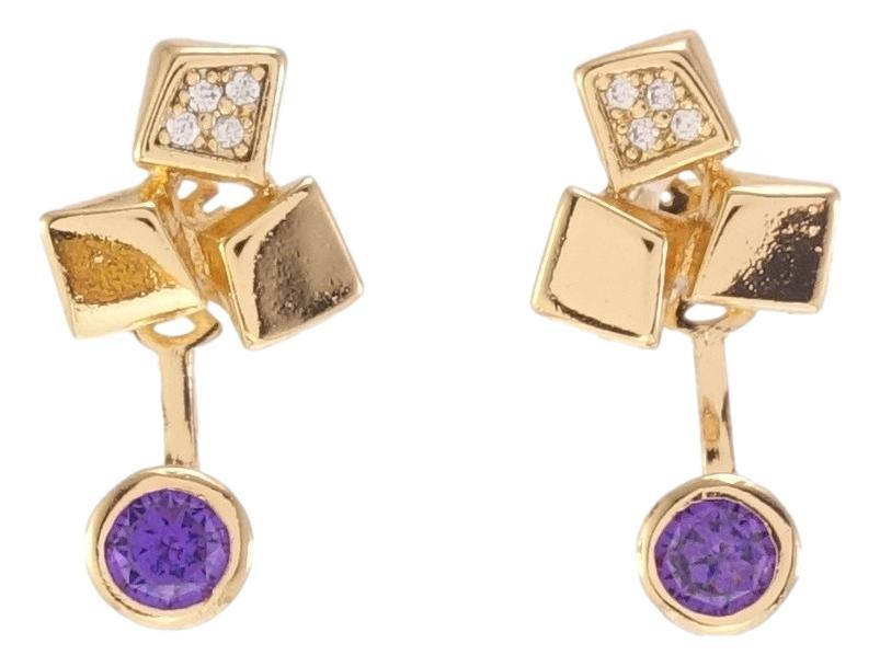 Серьги Xuping Позолота 18K гвоздики (пусеты) "Три кубика с сиреневым кристаллом на дужке"
Серьги Xuping Позолота 18K гвоздики (пусеты) "Три кубика с сиреневым кристаллом на дужке"